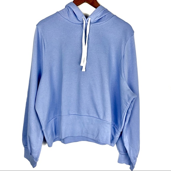 Nwot Madewell Bubble Sleeve Hoodie Crop 
